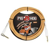 

Pig Hog "Orange Crme 2.0" Instrument Cable, Straight to Right Angle, 10'