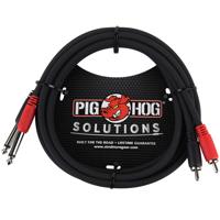

Pig Hog 6' RCA Male to 1/4" Mono Male Dual Cable