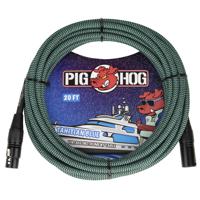 

Pig Hog "Tahitian Blue" Woven Mic Cable, XLR to XLR, 20'