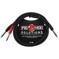 

Pig Hog 3' 1/4" TRS Male to Dual 1/4" Mono Male Insert Cable
