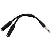 

Pig Hog 6" 1/4" TRS Male to Dual TRS 1/4" Female Y Cable