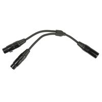 

Pig Hog 6" XLR Male to Dual XLR Female Y Cable
