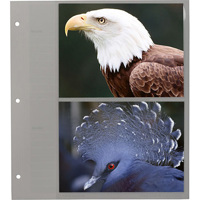 

Pioneer Photo Album Deluxe Load Scrapbook Refill Pages, 5x7" With Meno Pocket, 5 Pages To Hold 20 Photos.