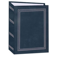 

Pioneer Photo Album Mini Max Bound Photo Album, Solid Color Designer Covers with Accents, Holds 100 4x6" Photos, 1 Per Page, Color: Navy Blue.