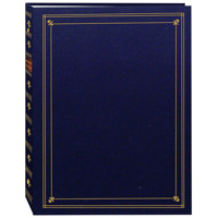 

Pioneer Photo Album APS Bi-Directional Le Memo, 3 Ring, Clear Pocket Photo Album, Holds 180 4x7" Photos, 3 Per Page. Color: Navy Blue.