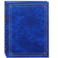 

Pioneer Photo Album APS Bi-Directional Le Memo, 3 Ring, Clear Pocket Photo Album, Holds 180 4x7" Photos, 3 Per Page. Color: Royal Blue.