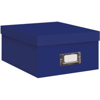 

Pioneer Photo Album B-1 Photo / Video Storage Box - Holds over 1,100 Photos upto 4x7" or 10 VHS Videos, Solid Color: Bright Blue.