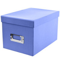 

Pioneer Photo Album Photo CD & DVD Storage Box with Solid Color Exterior, Holds 21 CDs & 10 DVDs, Color: Bright Blue.