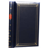 

Pioneer Photo Album Bi-Directional Spiral Bound Photo Album, Le Memo Pocket Photo Album, Solid Color Covers with Gold Trim, Holds 300 4x6" Photos, 3 Per Page, Color: Navy Blue.