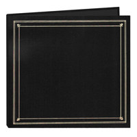 

Pioneer Photo Album Full Size Post Style Album, holds 204 4x6" Photos 6 per Page, Black Pages, Color: Black.