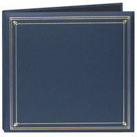 

Pioneer Photo Album Full Size Post Style Album, holds 204 4x6" Photos 6 per Page, Black Pages, Color: Bay Blue.