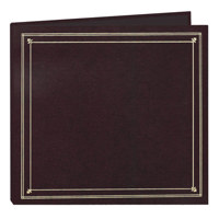 

Pioneer Photo Album Full Size Post Style Album, holds 204 4x6" Photos 6 per Page, Black Pages, Color: Burgundy.