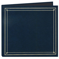 

Pioneer Photo Album Full Size Post Style Album, holds 204 4x6" Photos 6 per Page, Black Pages, Color: Navy Blue.