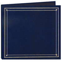 

Pioneer Photo Album Full Size Post Style Album, holds 204 4x6" Photos 6 per Page, Black Pages, Color: Royal Blue.