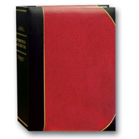 

Pioneer Photo Album Ledger Le' Memo Pocket Bound Photo Album, Holds 200 4x6" Photos, 2 Per Page Color: Red.