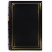 

Pioneer Photo Album Bonded Leather Bi-Directional Memo 3 Ring Photo Album, Holds 204 4x6" Photos, 3 Per Page, Color: Navy Blue.