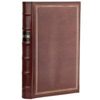 

Pioneer Photo Album Bonded Leather Bi-Directional Memo 3 Ring Photo Album, Holds 204 4x6" Photos, 3 Per Page, Color: Tan.