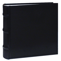 

Pioneer Photo Album Sewn Bonded Leather BookBound Photo Album, Holds 100 4x6" Photos, 1 Per Page. Color: Black.