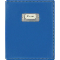 

Pioneer Photo Album ID Series Bound Photo Album, Solid Style Color Covers with Sewn Silver ID Plate, Holds 208 4x6" Photos, 2 Per Page, Color: Bright Blue.