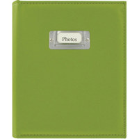 

Pioneer Photo Album ID Series Bound Photo Album, Solid Style Color Covers with Sewn Silver ID Plate, Holds 208 4x6" Photos, 2 Per Page, Color: Bright Green.
