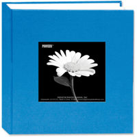 

Pioneer Photo Album Bi-Directional Cloth Frame Photo Album, Bright Cloth Covers, Holds 100 4x6" Photos, 1 Per Page, Color: Sky Blue.