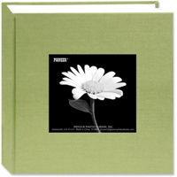 

Pioneer Photo Album Bi-Directional Cloth Frame Photo Album, Bright Cloth Covers, Holds 100 4x6" Photos, 1 Per Page, Color: Sage Green.