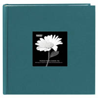 

Pioneer Photo Album Fabric Frame Bi-Directional Memo Photo Album, Fabric Covers, Holds 200 4x6" Photos, 2 Per Page Color: Magestic Teal.