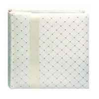 

Pioneer Photo Album DA200FDR Fabric Diamond Ribbon Wedding Photo Album, Holds 200 4x6" Photos, 2 Per Page Color: Ivory.