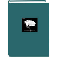 

Pioneer Photo Album Fabric Frame Bi-Directional Memo Photo Album, Fabric Covers, Holds 300 4x6" Photos, 3 Per Page, Color: Majestic Teal.