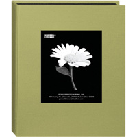 

Pioneer Photo Album Bi-Directional Cloth Frame Photo Album, Bright Cloth Covers, Holds 24 4x6" Photos, 1 Per Page , Color: Sage Green.