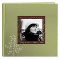 

Pioneer Photo Album Designer Raised Frame Photo Album, Holds 200 4x6" Photos, 2 Per Page, Color: Leaves.