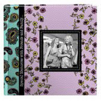 

Pioneer Photo Album Designer Raised Frame Photo Album, Holds 200 4x6" Photos, 2 Per Page, Color: Paisley.