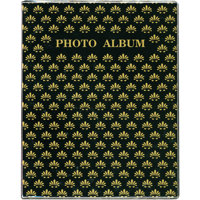 

Pioneer Photo Album Flexible Cover Series Bound Photo Album, Designer Color Covers, Holds 36 4x6" Photos, 1 Per Page. Color: Black.