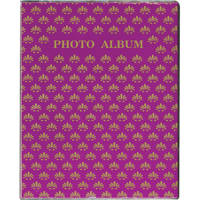 

Pioneer Photo Album Flexible Cover Series Bound Photo Album, Designer Color Covers, Holds 24 5x7" Photos, 1 Per Page. Color: Purple.