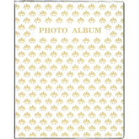 

Pioneer Photo Album Flexible Cover Series Bound Photo Album, Designer Color Covers, Holds 24 5x7" Photos, 1 Per Page. Color: White.