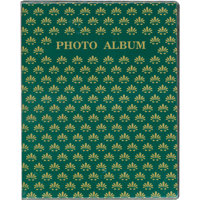 

Pioneer Photo Album Flexible Cover Series Bound Photo Album, Designer Color Covers, Holds 64 4x6" Photos, 2 Per Page. Color: Green.