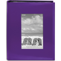 

Pioneer Photo Album Sewn Frame Series Bound Photo Album, Solid Color, With Frame on Cover, Holds 200 4x6" Photos, 2 Per Page, Color: Bright Purple.