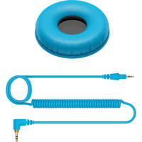 

Pioneer Electronics HC-CP08 1.2m Coiled Cable and Ear Pads for HDJ-CUE1 DJ Headphones, Blue