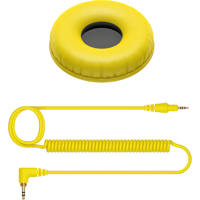 

Pioneer Electronics HC-CP08 1.2m Coiled Cable and Ear Pads for HDJ-CUE1 DJ Headphones, Yellow