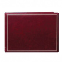 

Pioneer Photo Album Largest Post Bound, Magnetic Page Photo Album with Solid Color Covers & Gold Trim, Holds 20 12x14.25" Photos, 10 Sheets (20 Sides) 1 Per Page, Color: Burgundy