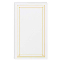 

Pioneer Photo Album Slim Line Post Bound, Clear Pocket Photo Album with Solid Color Covers, Holds 204 4x6" Photos, 6 Per Page, Color: Bright White.