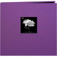 

Pioneer Photo Album Memory Book, 12x12" E-Z Load Scrapbook with 10 Archival Pages & Inserts. Color Grape Purple,