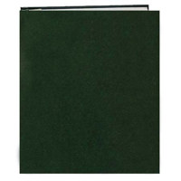 

Pioneer Photo Album Family Memory Album with Solid Color Cover, 8.5x11" Scrapbook with 10 E-Z Load Archival Pages & Inserts, Hunter Green Covers