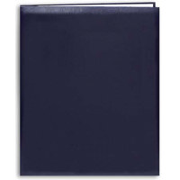 

Pioneer Photo Album Family Memory Album with Solid Color Cover, 8.5x11" Scrapbook with 10 E-Z Load Archival Pages & Inserts, Navy Blue Covers