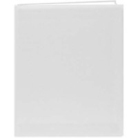 

Pioneer Photo Album Family Memory Album with Solid Color Cover, 8.5x11" Scrapbook with 10 E-Z Load Archival Pages & Inserts, White Covers
