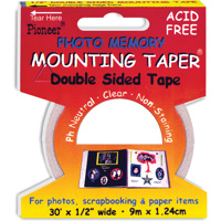 

Pioneer Photo Album Acid Free Photo Memory Adhesive Mounting Tape, 1/2"x30'. Roll.