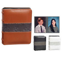 

Pioneer Photo Album Orleans Series Mini Max Bound Photo Album, Solid Color Covers with Textered Center Band, Holds 100 4x6" Photos, 1 Per Page. Color: Burgundy.