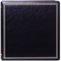

Pioneer Photo Album X-Pando Post Bound, Magnetic Page Photo Album with Solid Color Covers & Gold Trim, Holds 20 11x11" Photos, 10 sheets (20 sides) 1 Per Page. Color: Black.