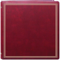 

Pioneer Photo Album X-Pando Post Bound, Magnetic Page Photo Album with Solid Color Covers & Gold Trim, Holds 20 11x11" Photos, 10 sheets (20 sides) 1 Per Page. Color: Burgundy.