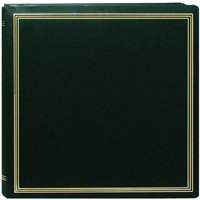 

Pioneer Photo Album X-Pando Post Bound, Magnetic Page Photo Album with Solid Color Covers & Gold Trim, Holds 20 11x11" Photos, 10 sheets (20 sides) 1 Per Page. Color: Hunter Green.